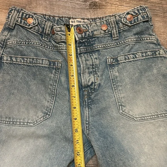 Free People Palmer Cuffed Jeans 28 We the free FP LaLa Land - Picture 13 of 13